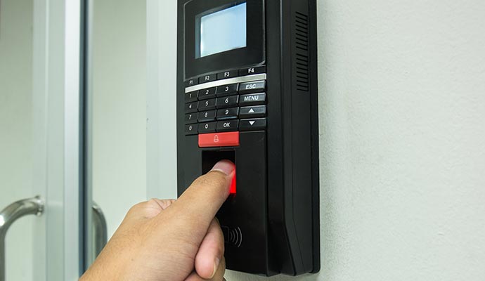 Installed biometric reader