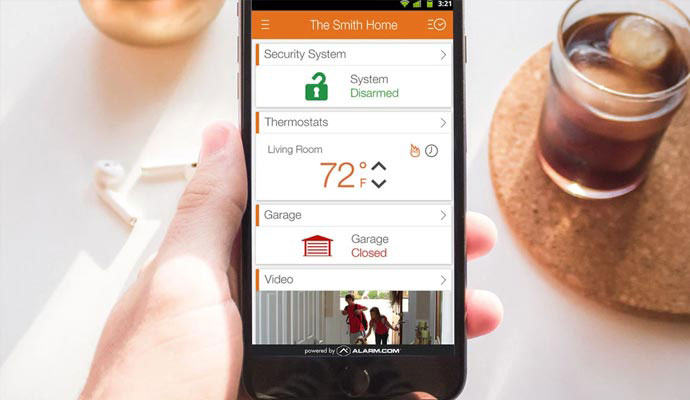 home surveillance system with smartphone